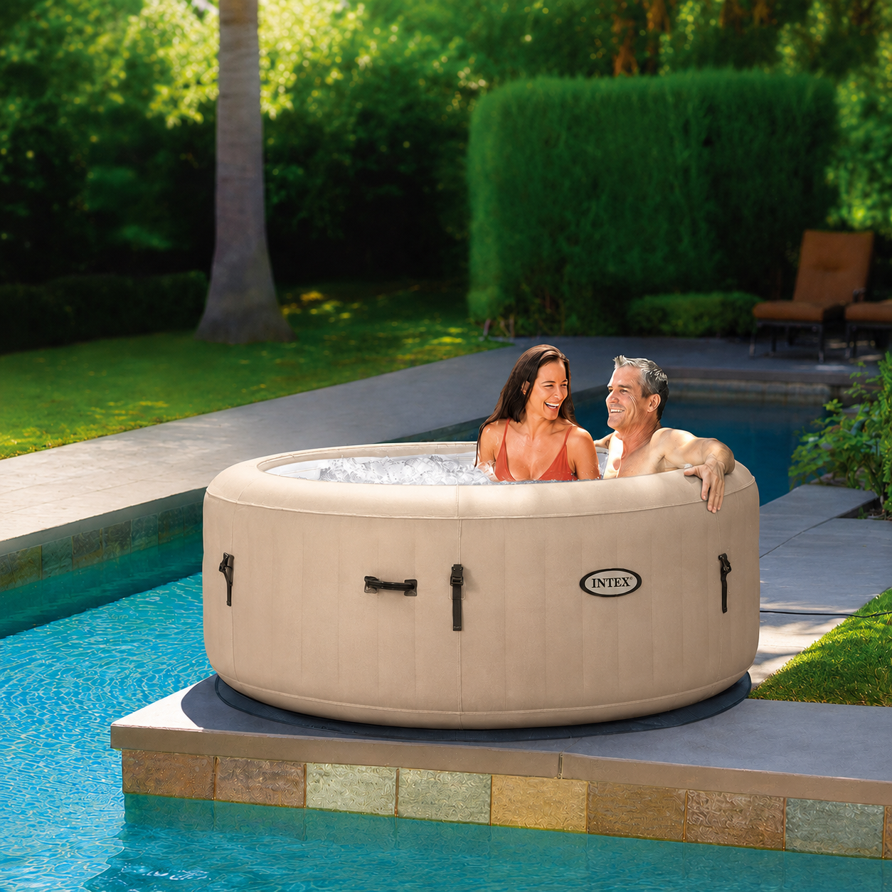 Idromassaggio Intex 4 Posti Bianco